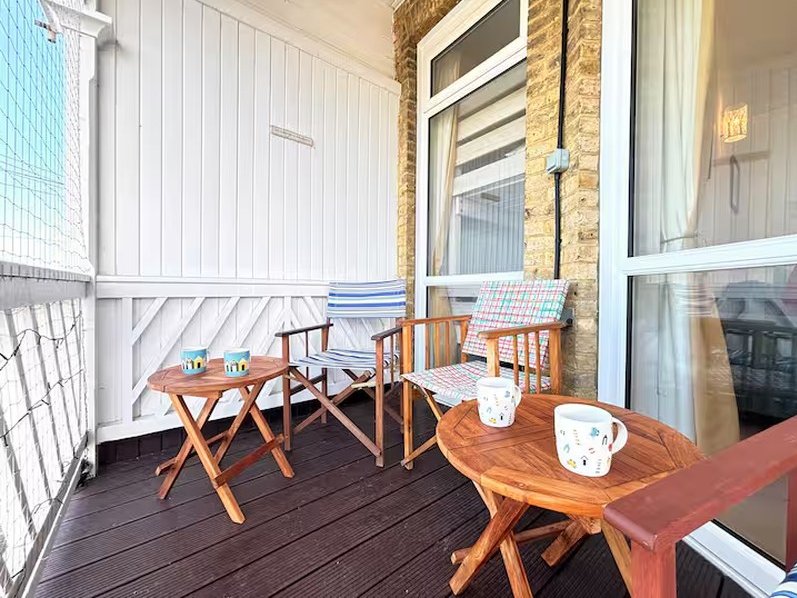 Balcony of the Birchington-on-Sea apartment