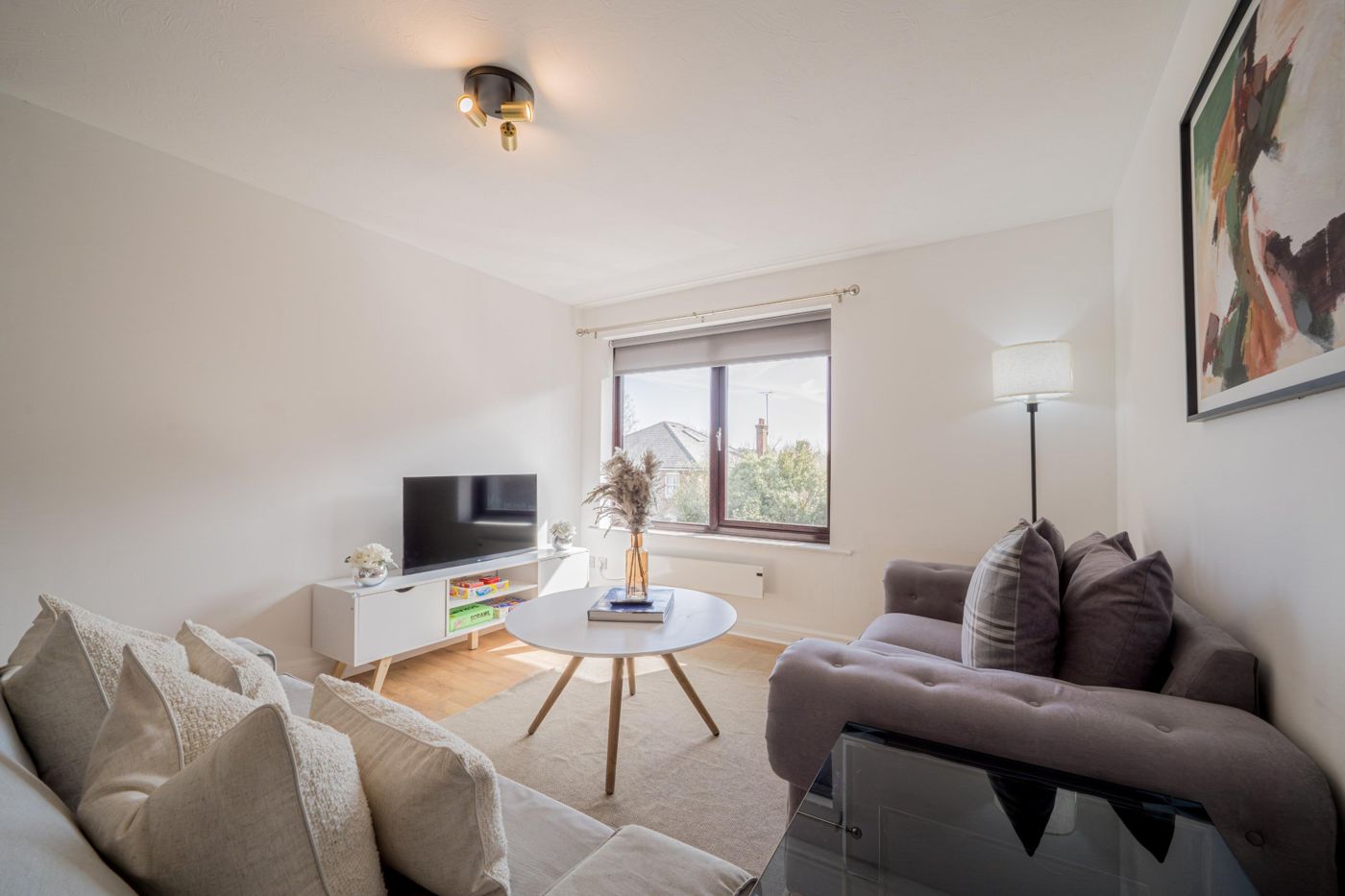 Living room of the Cobham apartment